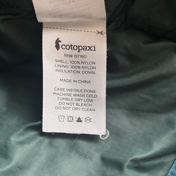 Cotopaxi Solazo Orange and Teal Down Puffer Jacket - Picture 7 of 12